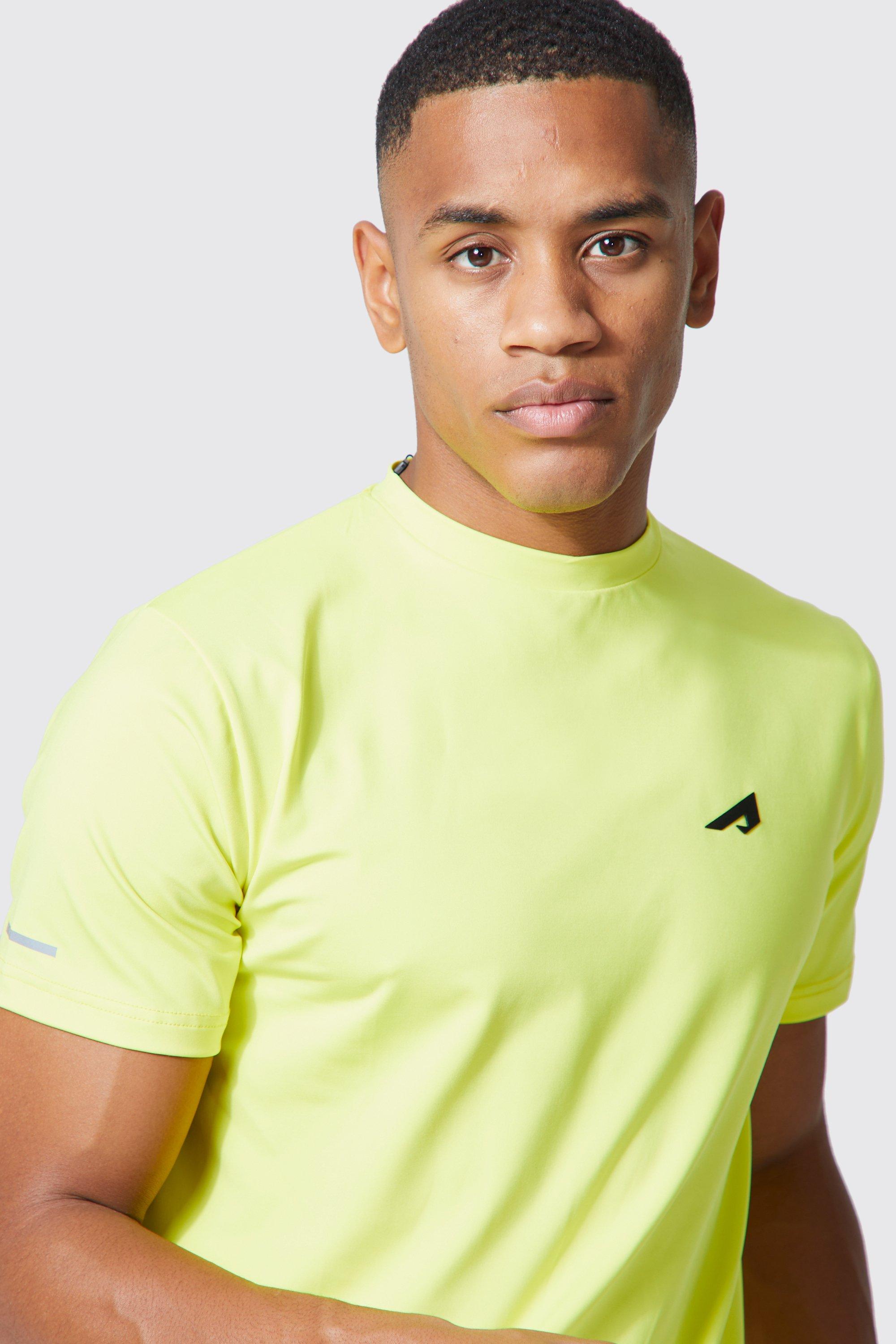 Adidas bright outlet yellow t shirt